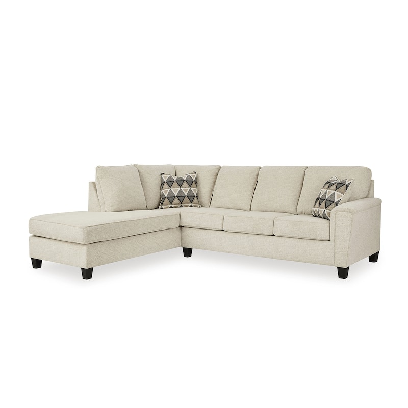 Signature Design by Ashley Abinger 2-Piece Sectional with Chaise - 116"W x 91"D x 39"H