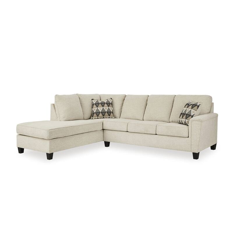 Signature Design by Ashley Abinger 2-Piece Sleeper Sectional with Chaise - 116"W x 91"D x 39"H