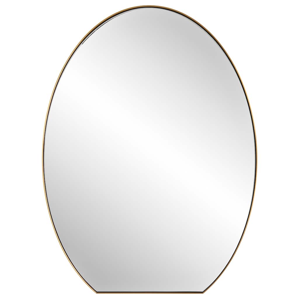 Uttermost 09924 Cabell 24" W x 32" H Oval Stainless Steel Framed