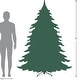 preview thumbnail 8 of 6, Sheer Champagne Artificial Tinsel Christmas Tree - 7 ft Clear Light - 7 Foot