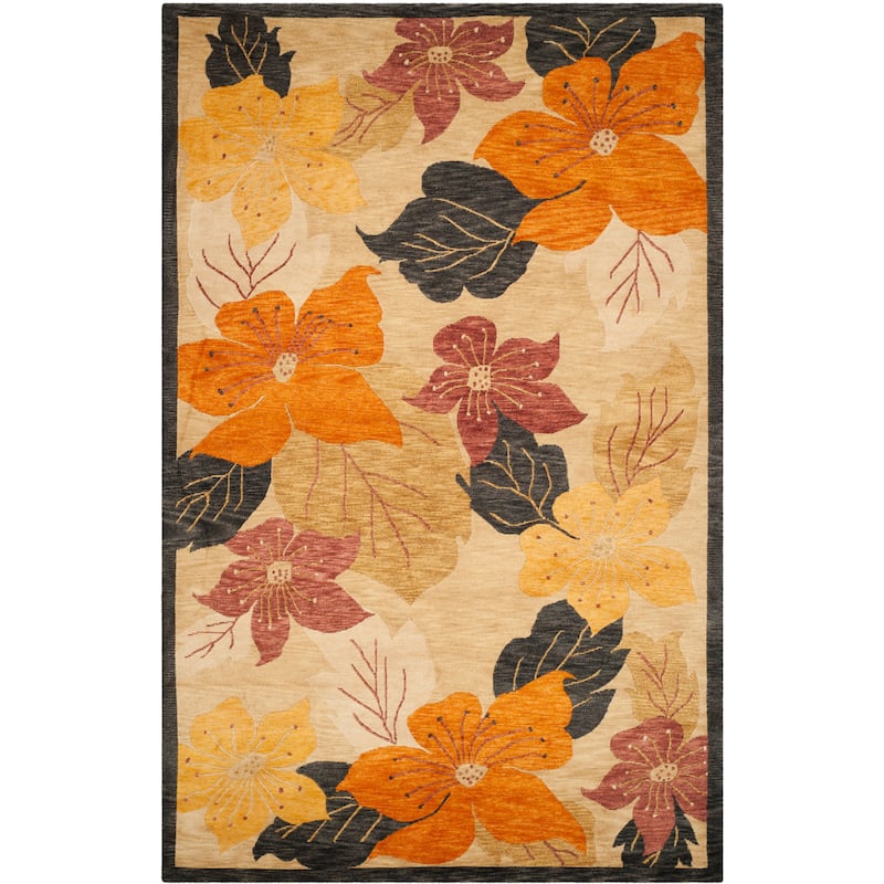 SAFAVIEH Couture Hand-knotted Tibetan Leoncie Modern Wool Rug