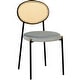 preview thumbnail 72 of 92, Leisuremod Euston Modern Velvet/Leather Dining Chair - Minimalist Wicker Back Accent Chair for Home Living Room & Kitchen