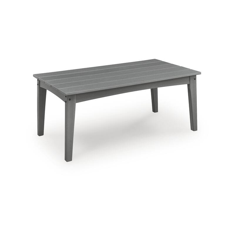 Signature Design by Ashley Lone View Bay Gray Outdoor Coffee Table - 48" W x 24.13" D x 18.13" H