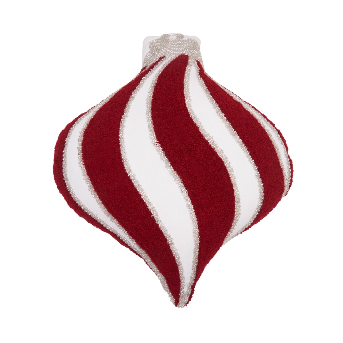Red Ornament Throw Pillow
