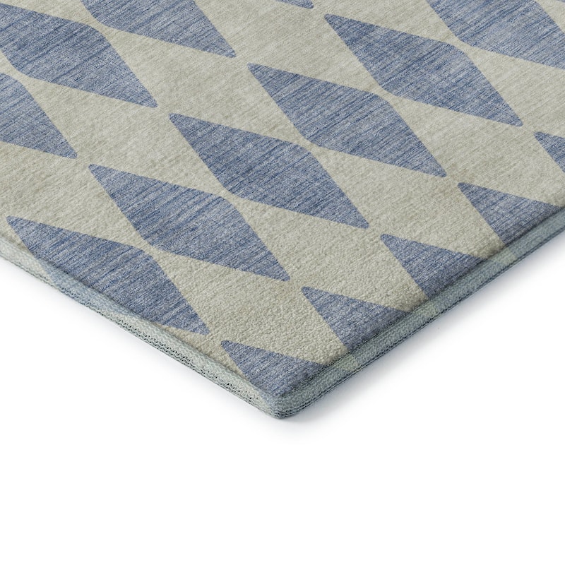Premium Washable Super Soft Modern Diamond Mayfield Rug