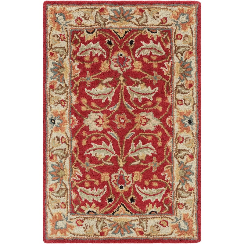 Livabliss Traditional Caesar Border Area Rug