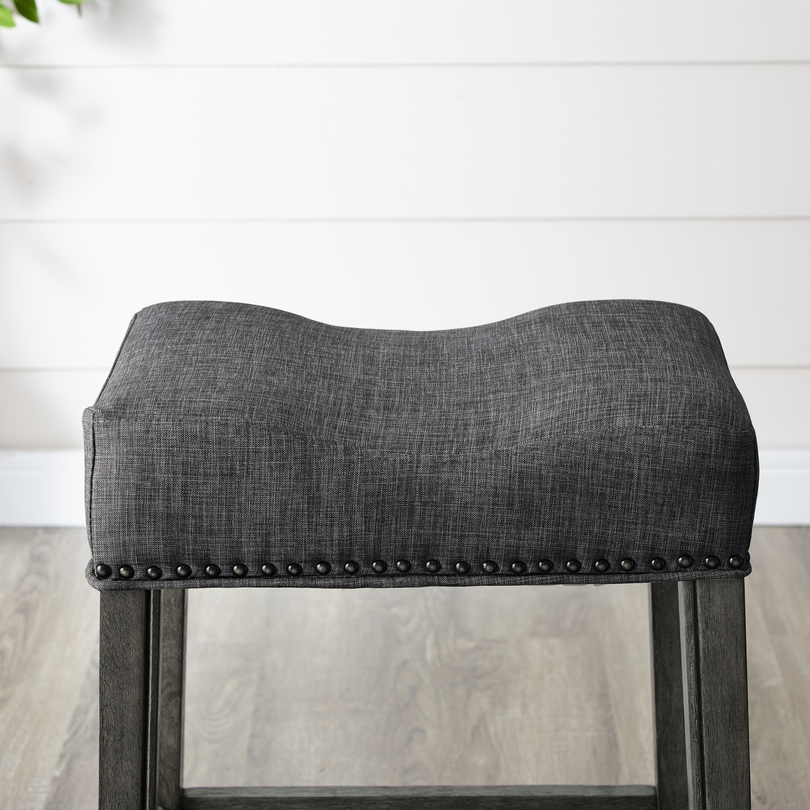 Grey shop bench stool