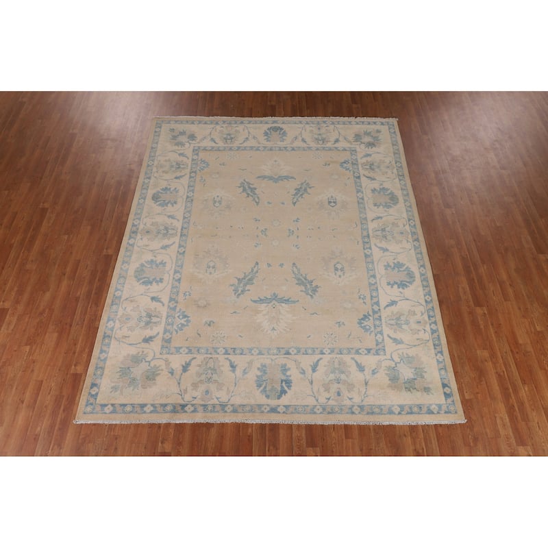 Mute Color Oushak Oriental Area Rug Handmade Wool Carpet - 8'3" x 10'0"