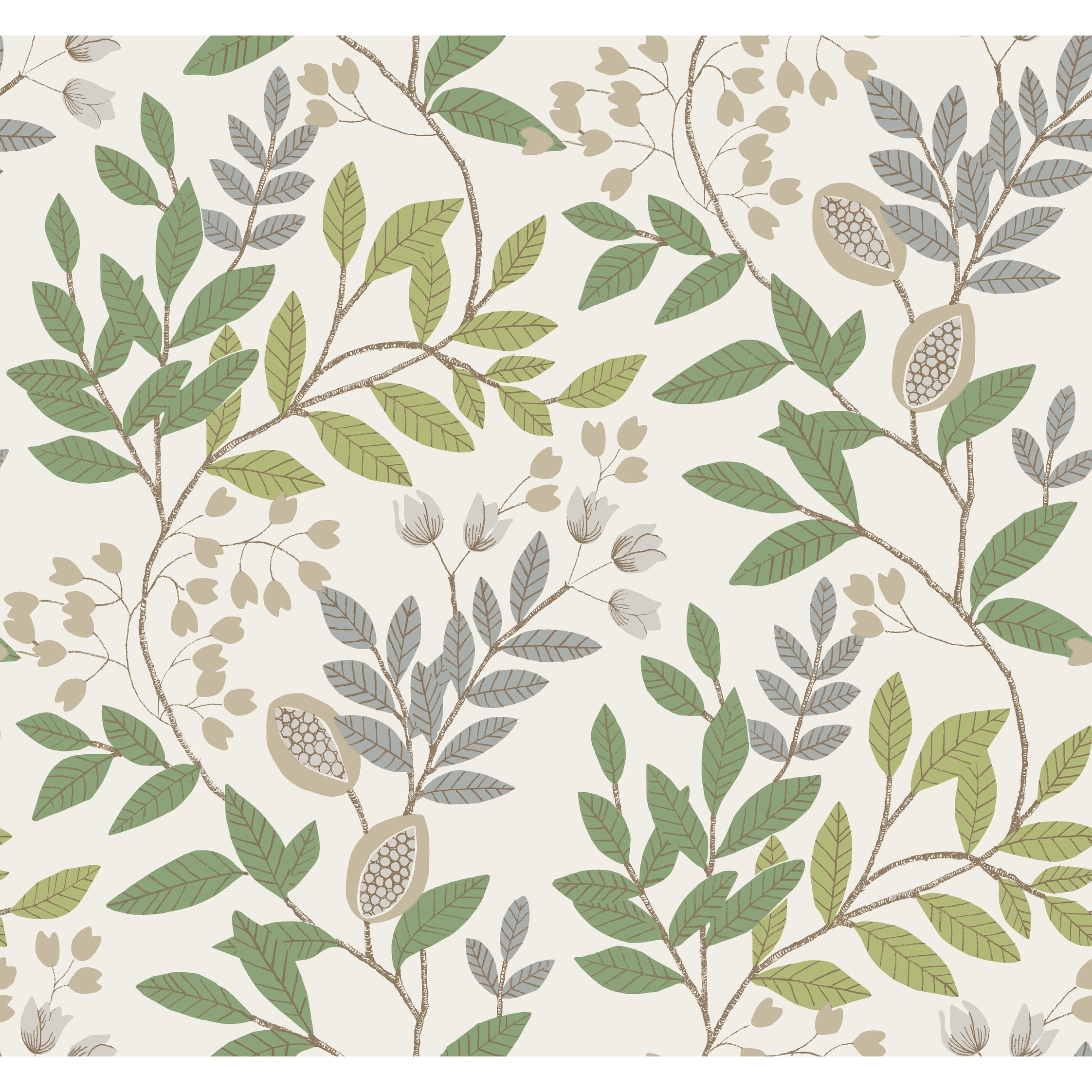 Montmorency Vinyl Eden Retreat Wallpaper 27 in x 27 ft = 60.75 sq ft