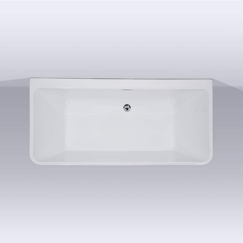 Repose 59" Acrylic Soaking Tub - Rectangle - 28D x 59W x 23H