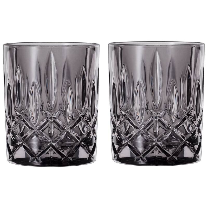 Nachtmann Set of 2 Noblesse Fine Glass Whiskey Tumblers - Smoke