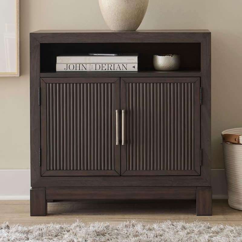 Liberty Furniture Modern Edge Bedside Chest with Charging Station - No Drawers
