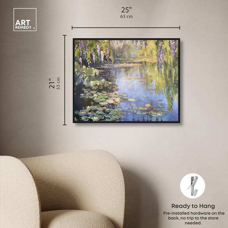 Lily Lagoon II Canvas by Art Remedy