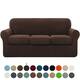 Subrtex Slipcover Stretch Sofa Cover with Separate Cushion Covers - Chocolate