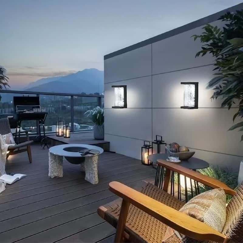 3-color modern porch light black fixtures light aluminum wall lights