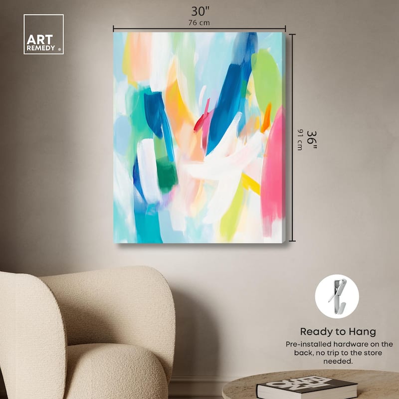 Whirlwind of Color II Canvas by Art Remedy, Gallery Wrapped