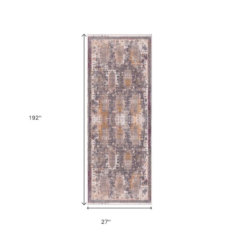 HomeRoots Southwestern Southwest Runner Area Rug