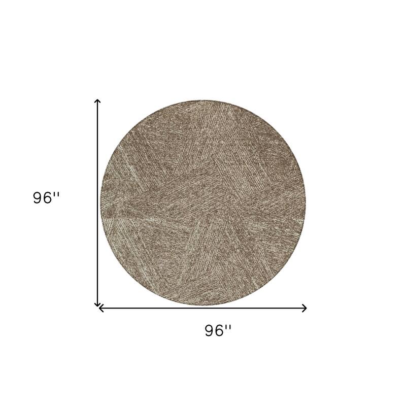 HomeRoots Abstract Transitional Rectangle Outdoor Rug