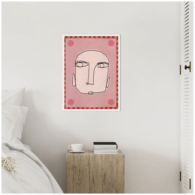 Kate and Laurel Sylvie Under The Sun 1 Framed Canvas by Shatha Al Dafai