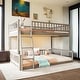 preview thumbnail 2 of 15, Full XL over Queen Bunk Bed with Ladder and Guardrails