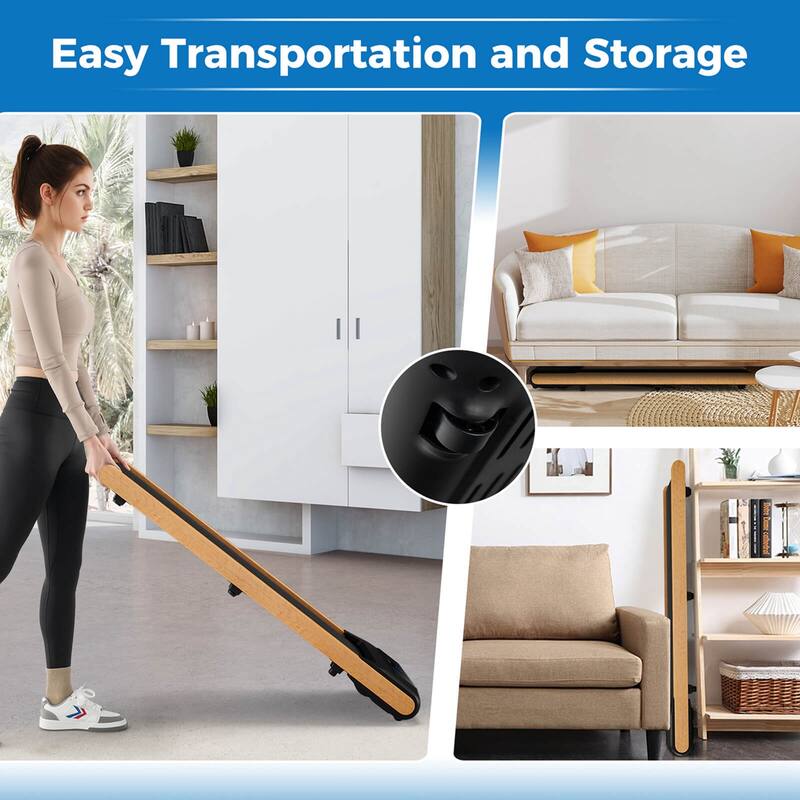 Superfit 3-in-1 Walking Pad Under Desk Treadmill with Remote Smart APP - See Details
