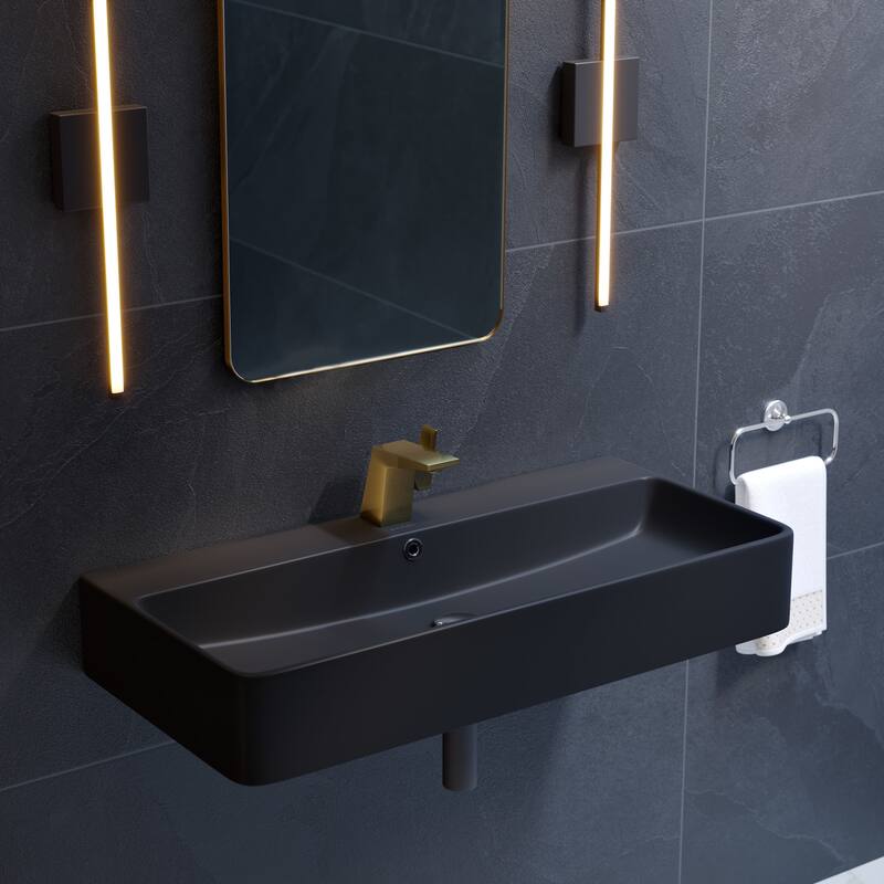 Swiss Madison SM-WS334 Carre 35-5/8" Rectangular Ceramic Wall Mounted
