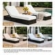preview thumbnail 29 of 112, Patio Recline Chairs Adjustable Chaise Lounge with Cushions (Set of 2)