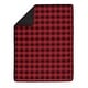 preview thumbnail 3 of 4, Sweet Jojo Designs Woodland Buffalo Plaid Check Boy 4-piece Nursery Crib Bedding Set - Red and Black Rustic Country Lumberjack