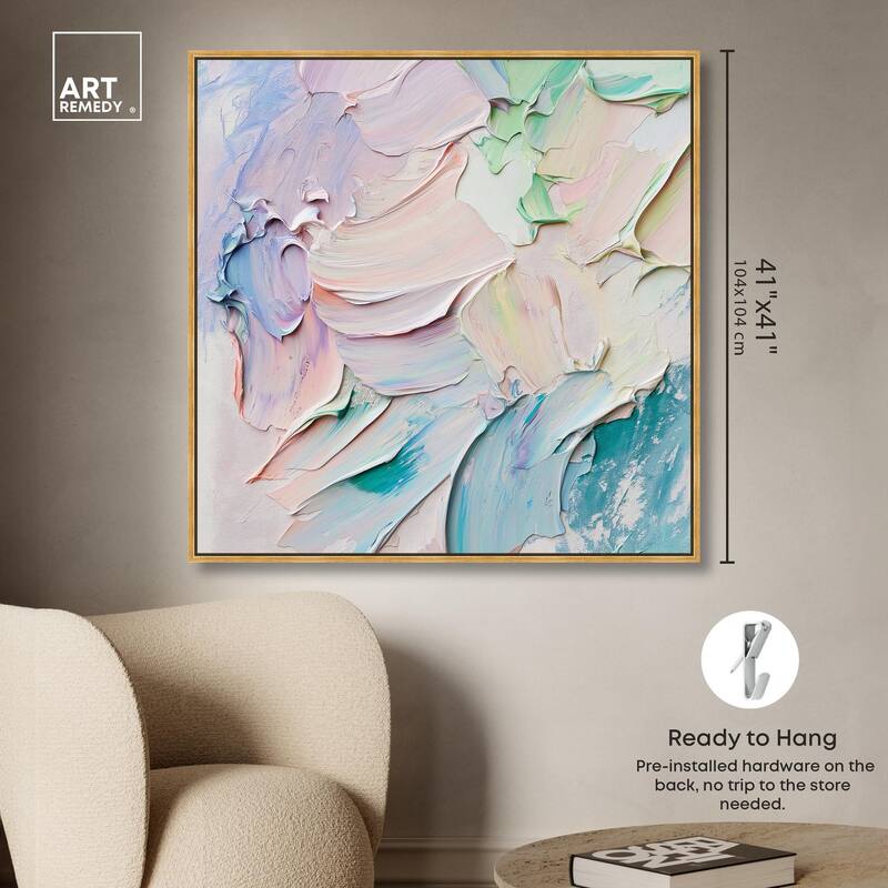 Flowing Mousse I Canvas by Art Remedy