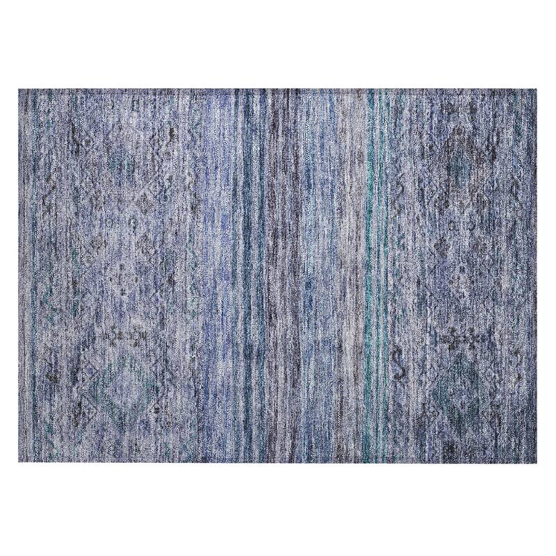 Machine Washable Indoor/ Outdoor Boho Moroccan Chantille Rug
