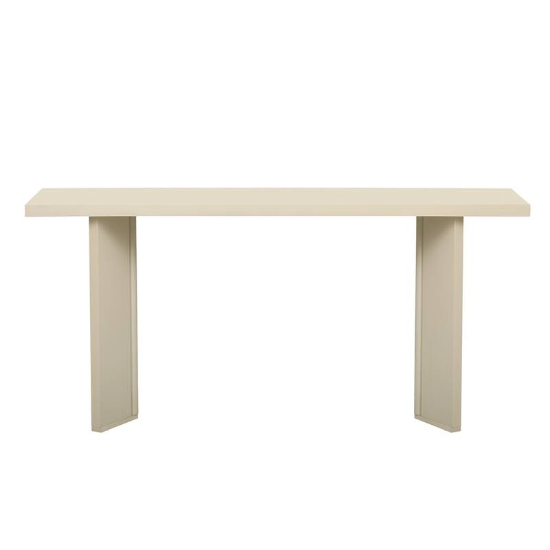 Stylish Console Table with Pine Veneer and Geometric Legs