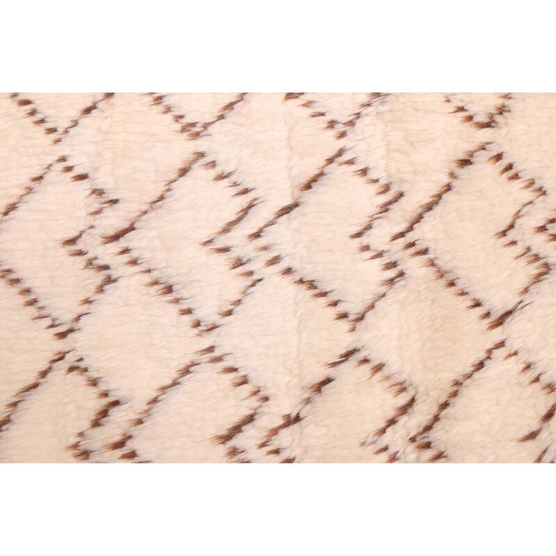 ECARPETGALLERY Hand-knotted Pak Finest Marrakesh Cream Wool Rug - 4'2 x 6'1