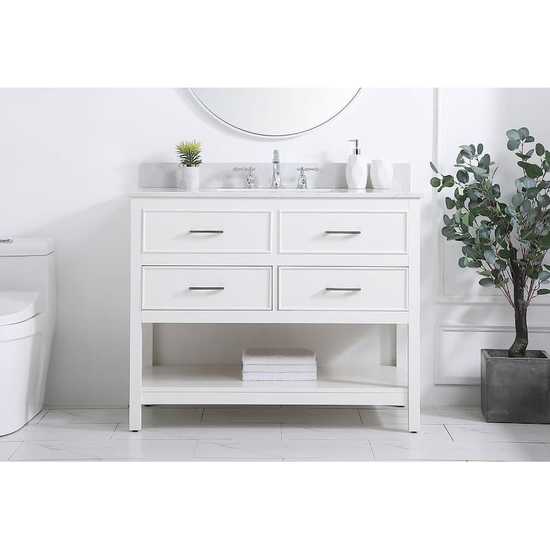 Elegant Lighting VF19042-BS Sinclaire 42" Free Standing Single Basin