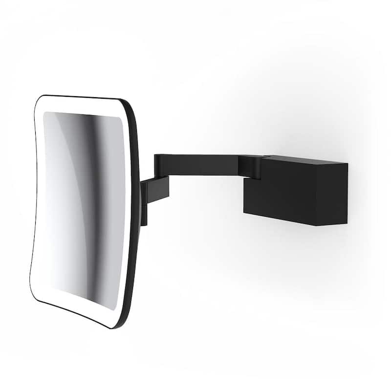 WS Bath Collections WS 95 Spiegel 7-7/8" W x 7-7/8" H Modern Square - Matte Black