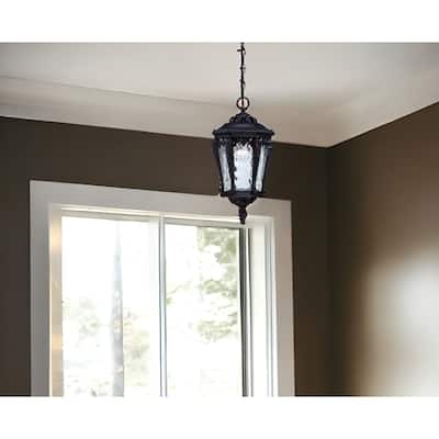HomeRoots Stratford 1-Light Architectural Bronze Hanging Light - 9.5' X '19' X '9.5