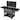 Keter Outdoor Patio Cooler Chest, 89.8 Qt Beverage Bar Cart w/ Wheels, Graphite