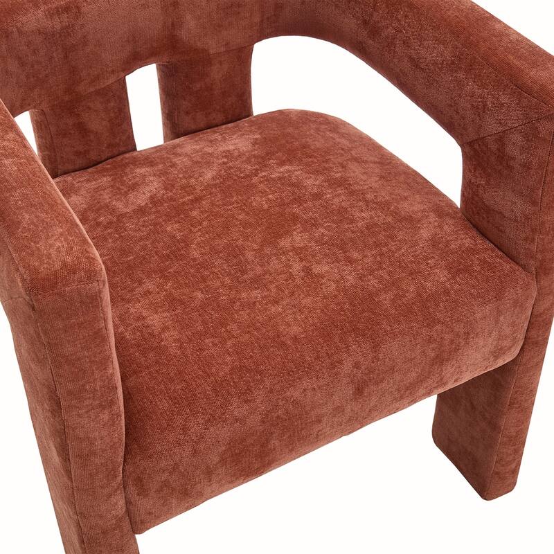 2PCS Barrel Chenille Side Chair