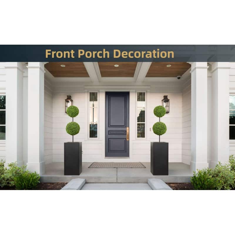 Metallic Heavy Planter for Outdoor Plants Tall and Long Metal Divider Planter Box