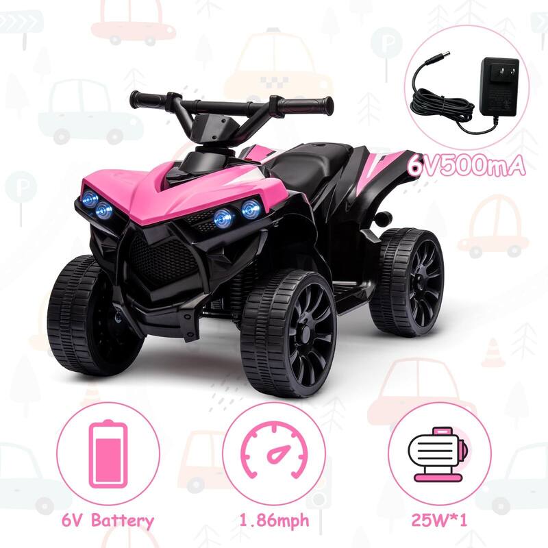 6V Battery Powered Electric Vehicle w/LED Light