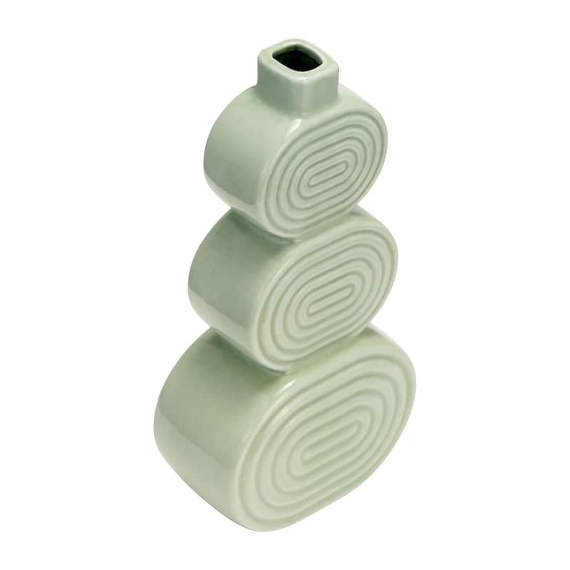 Sagebrook Home Stacked Circle Vase