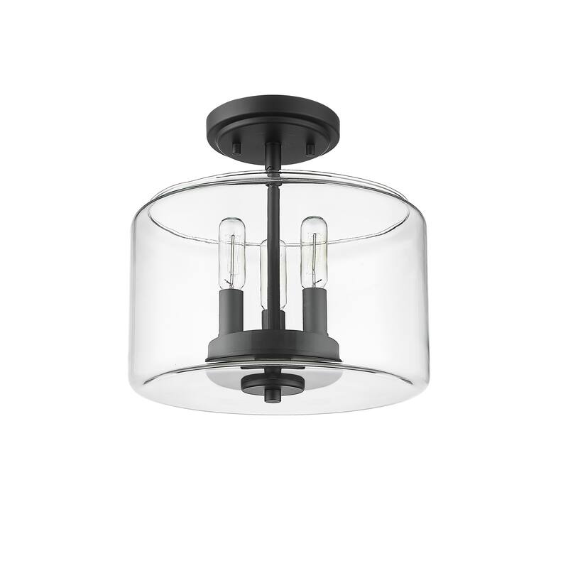 Millennium Lighting Asheville 3 Light Semi-Flush Ceiling Mount Fixture