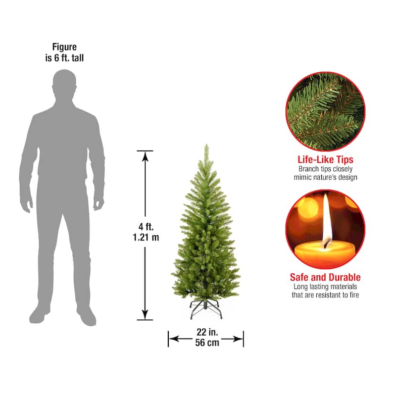 National Tree Company 4 ft. Kingswood Fir Pencil Tree - 4 Foot