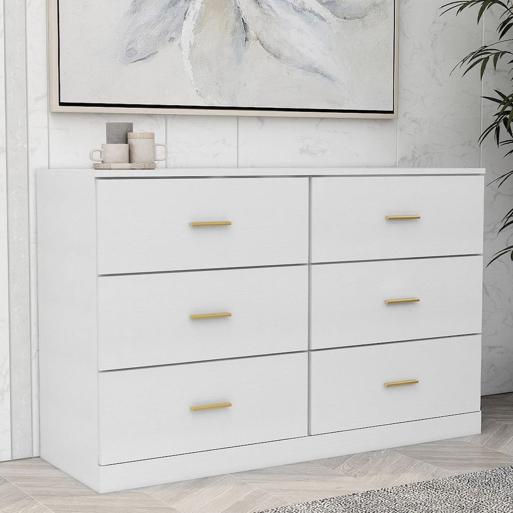 6 Drawer Dresser Closet Storage Tower Organizer Unit for Bedroom