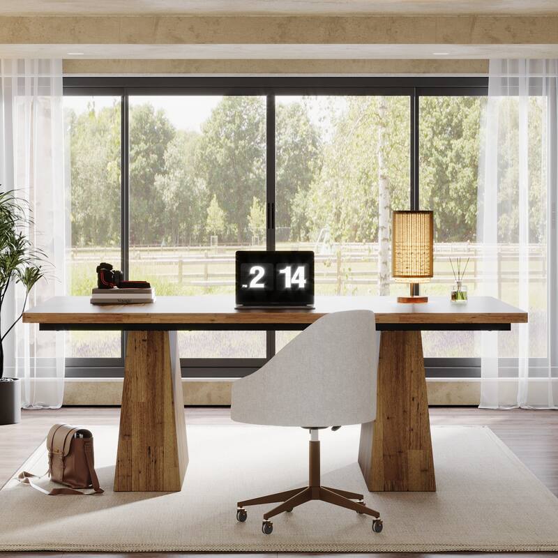 63 Inches Modern Executive Office Desk Large Computer Conference Table