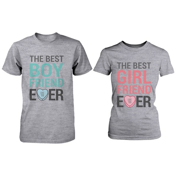 Best Boyfriend Girlfriend Ever Matching Couple Shirts ...