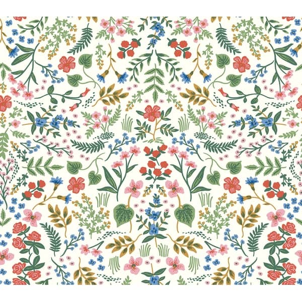 slide 2 of 7, Wildwood Rose Peel and Stick Wallpaper