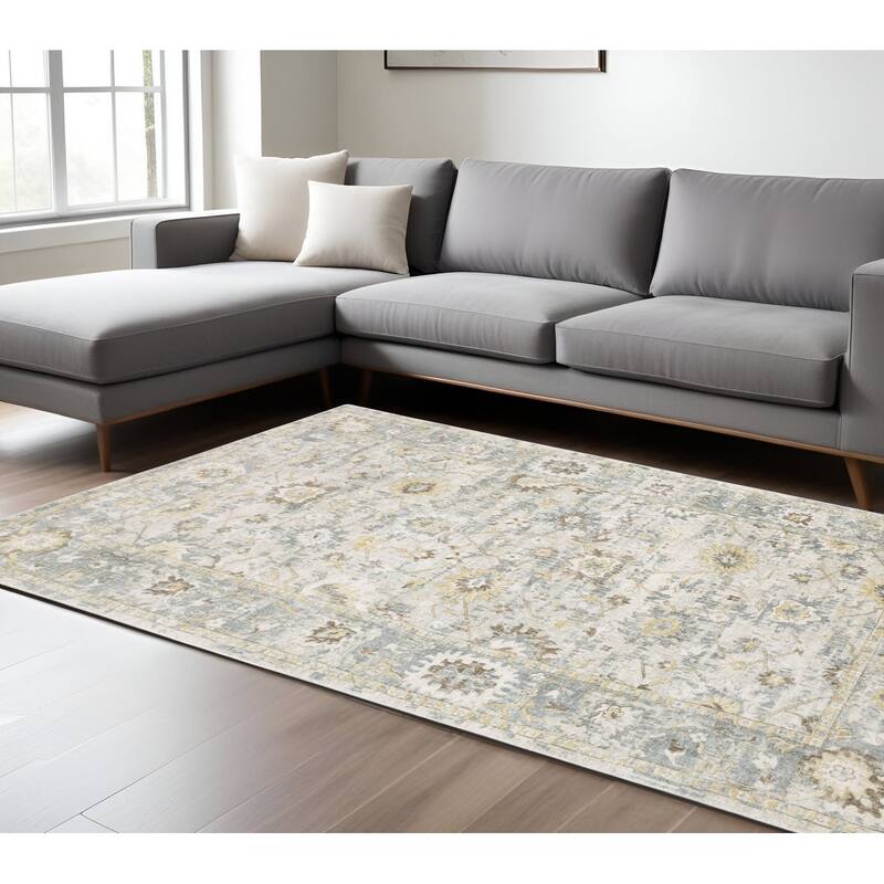 HomeRootsOriental Traditional Rectangle Area Rug - 120.08' X '96.06' X '0.39