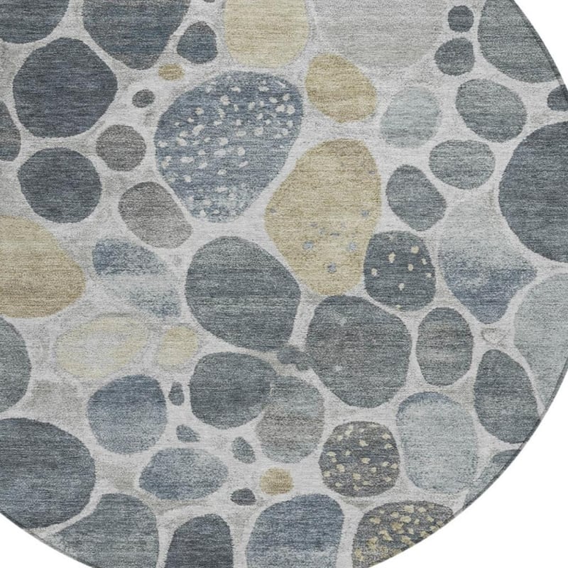 HomeRoots Geometric Transitional Rectangle Outdoor Rug