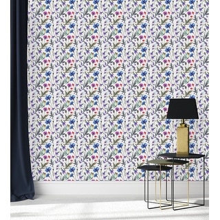 Little Blue Flowers Wallpaper - Bed Bath & Beyond - 35646928