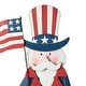preview thumbnail 6 of 6, Glitzhome 36"H Wooden Patriotic Uncle Sam Yard Stake Wall Decor Porch Sign